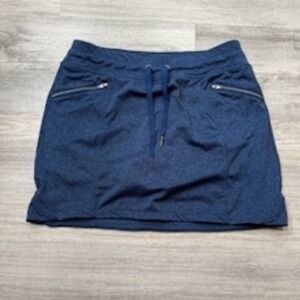 Tangerine Skort Women's Blue Athletic Skirt with Zipper‎ Pockets Size Small